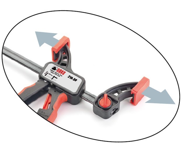 210 Apriete Sargento Quick-Single Urko Llanta 20x6 mm. - Alcance 80 mm.